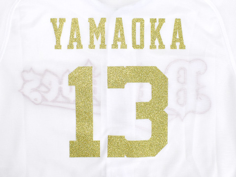 Buffaloesネーム＆ナンバーグリッターシート」新色ゴールド発売