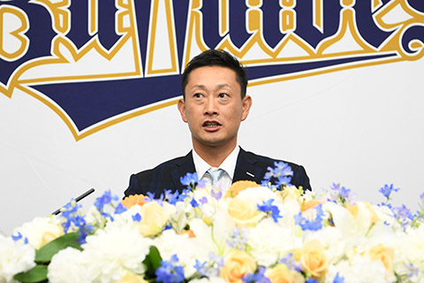 岸田護投手 引退会見 オリックス バファローズ