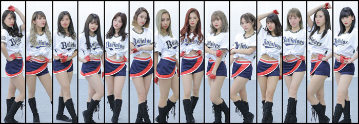 オリックスバファローズ BsGirls MIYU泥まみれサイン入りフォト