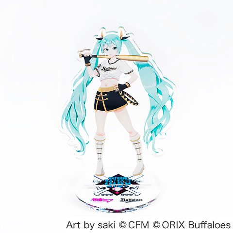 希少品 初音ミク オリックス・バファローズ アクリルスタンド 8月16日(月)～29日(日)オンライン受注】初音ミクコラボグッズ