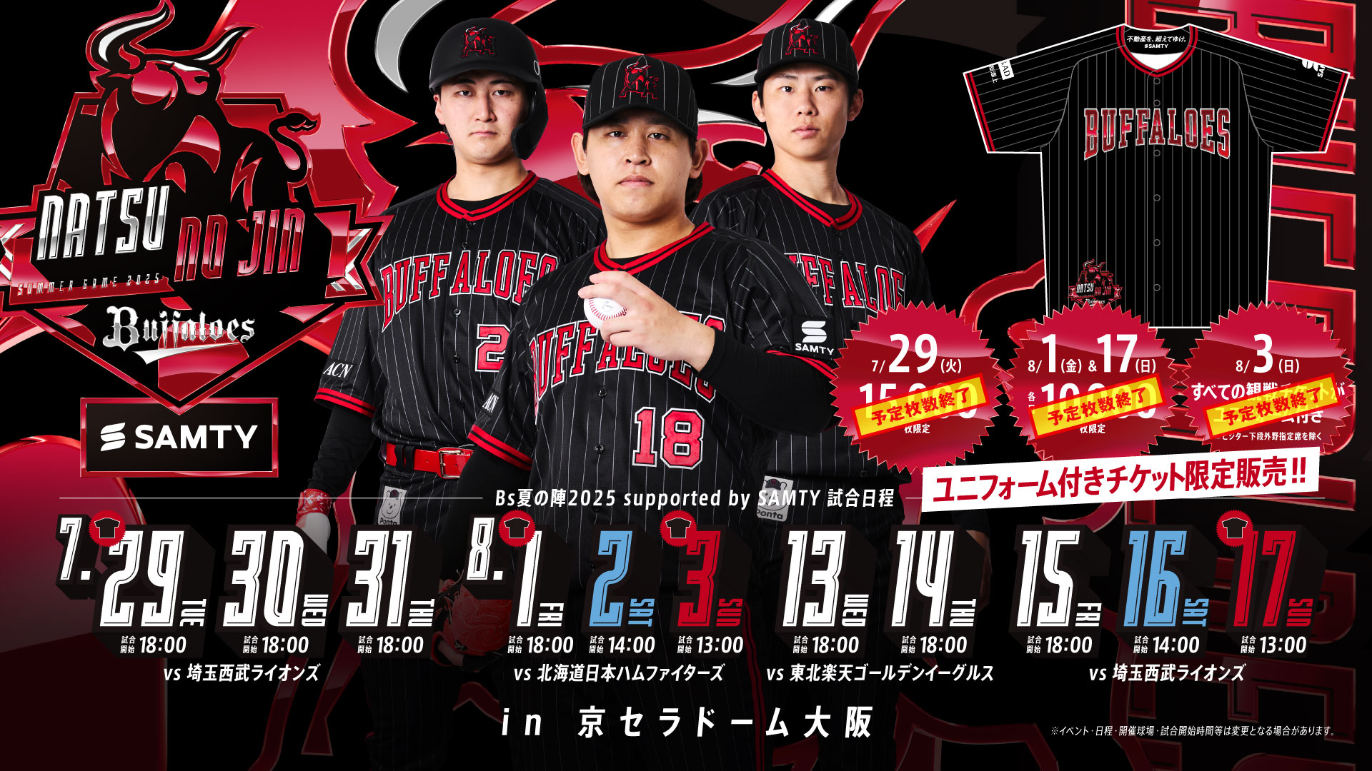 チケット情報 | オリックス・バファローズ