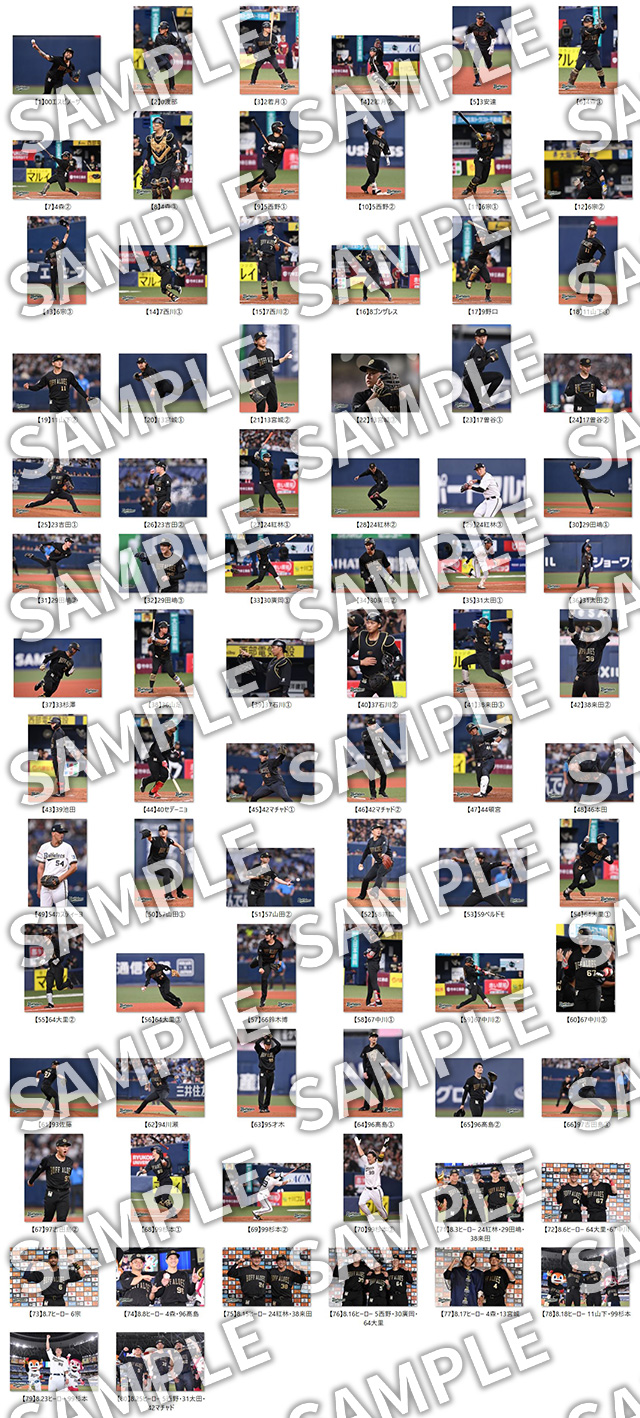 オリックスバファローズグッズ 9月13日（金）～16日（月・祝）オンライン受注】8月「マンスリー