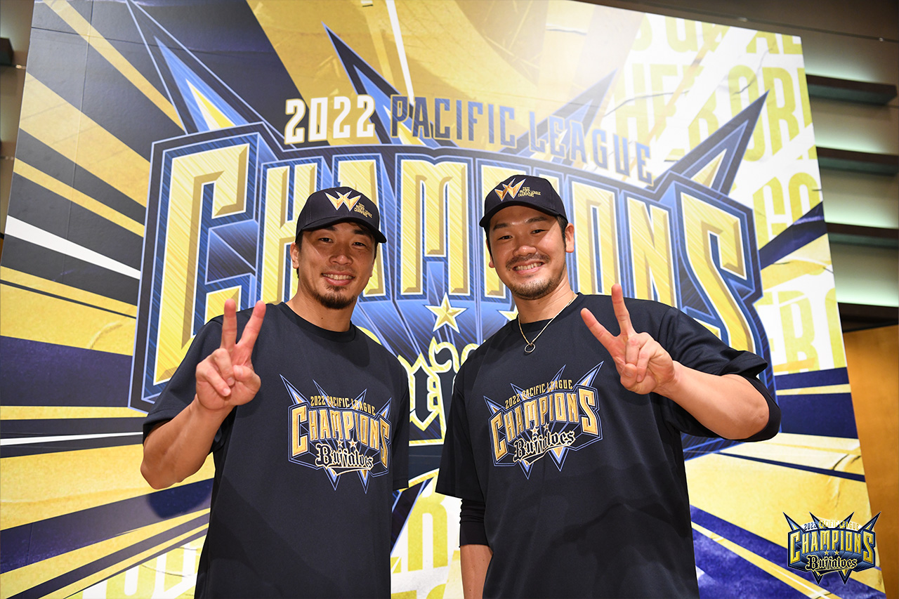 バファローズ☆ポンタ 2022 リーグ優勝 Tシャツ + 日本一 Tシャツ ...