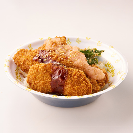 山崎投手のWソースカツ丼